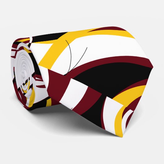 曲線忙しデザイン ネクタイ (ロール)