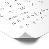 曲線書図 ポスター (角)