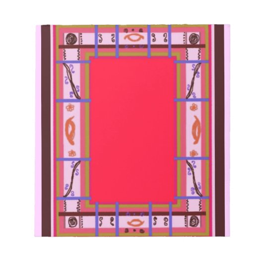 曲線格子状メモ帳 ノートパッド (正面)