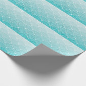 曲線波:ヴィンテージ幾何学的パターン ラッピングペーパー (角)