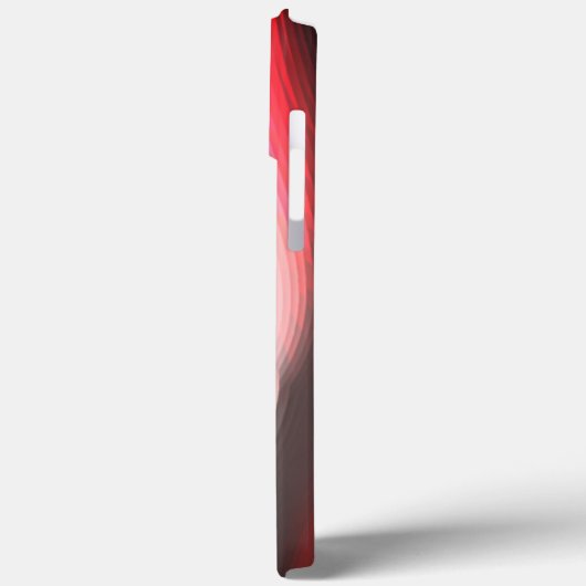 曲線状の切り抜きの色付き抽象芸術シェイプがオーバーレイ表示される Case-Mate iPhoneケース (裏面 / 左)