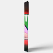 曲線状の切り抜きの色付き抽象芸術シェイプがオーバーレイ表示される Case-Mate iPhoneケース (裏面 / 右)