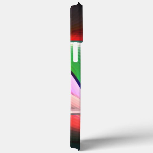 曲線状の切り抜きの色付き抽象芸術シェイプがオーバーレイ表示される Case-Mate iPhoneケース (裏面 / 右)