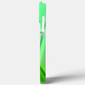 曲線状の緑のジオメトリックな形状(深い輪郭) Case-Mate iPhoneケース (裏面 / 左)