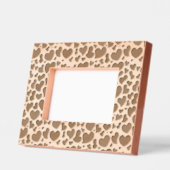 曲線状ハートエッチング写真フレーム レーザー彫刻フレーム (左)