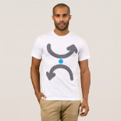 曲線矢印はTシャツを意味 Tシャツ (正面フル)