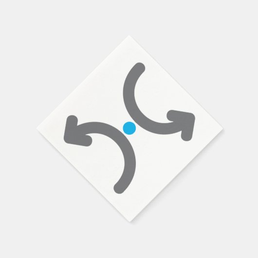 曲線矢印紙ナプキン スタンダードカクテルナプキン (角)