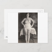 曲線美のタトゥーガール ポストカード (正面/裏面)