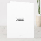 曲線美のヒルダの裸のお尻 - クリスマスカード カード (裏面)