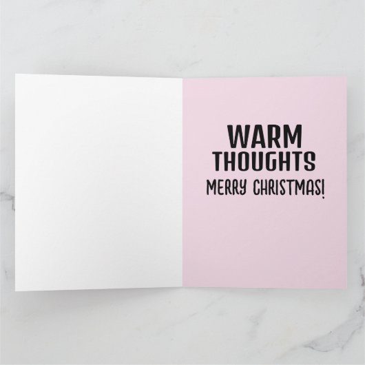 曲線美のヒルダの裸の尻　クリスマスカード カード (内部)