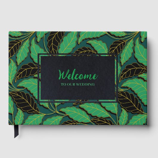 曲線葉分岐黒G622 ゲストブック (正面)