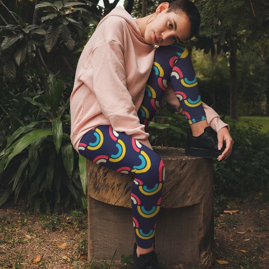 曲線虹 レギンス