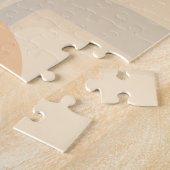 曲線透明型枠と文字宇宙 ジグソーパズル (側面)