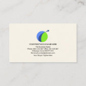 曲線道路地図ロジスティック輸送タイプマネージャ 名刺 (裏面)