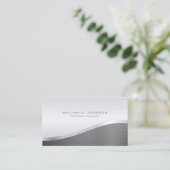 曲線銀金属プロフェッショナル 名刺 (スタンド正面)