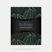 曲線離れ分岐黒G625 アクリルサイン (正面)