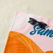 曲線黒い女性、ビーチバケーションレディ、名前 ビーチタオル (インサイチュ)