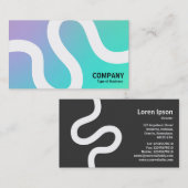 曲線02a – ソフトグラデーション名刺 名刺 (正面/裏面)