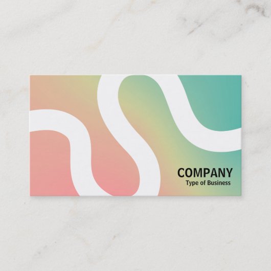 曲線02a – ソフトグラデーション名刺 名刺 (正面)