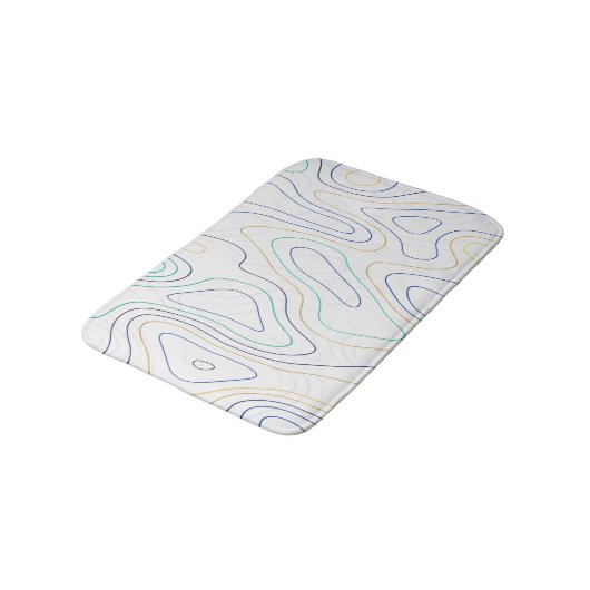 曲線 バスマット (アングル)