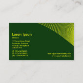 曲線-黄色（濃い緑） 003300 名刺 (裏面)