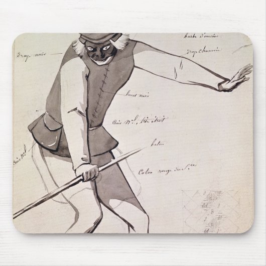 曲芸師のための衣裳のデザイン マウスパッド (正面)