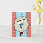 曲芸師の挨拶状 カード (黄色い花)