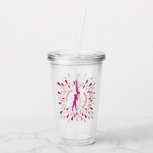 曲芸的な体操のアクリルのタンブラー アクリルタンブラー (裏面)