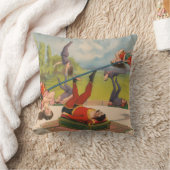 曲芸行為を示すサーカスのポスター、1899年頃。 クッション (ブランケット)