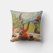 曲芸行為を示すサーカスのポスター、1899年頃。 クッション (正面)