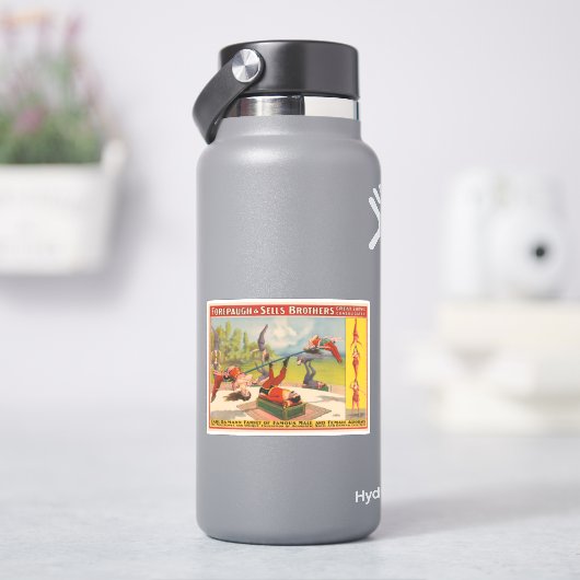 曲芸行為を示すサーカスのポスター、1899年頃。 シール (HydroFlask)