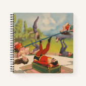 曲芸行為を示すサーカスのポスター、1899年頃。 ノートブック (正面)