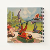 曲芸行為を示すサーカスのポスター、1899年頃。 ノートブック (裏面)