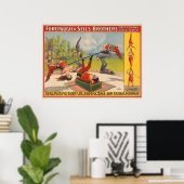 曲芸行為を示すサーカスのポスター、1899年頃。 ポスター (ホームオフィス)