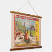 曲芸行為を示すサーカスのポスター、1899年頃。 吊り下げ型タペストリー (傾斜あり)