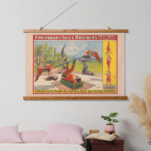 曲芸行為を示すサーカスのポスター、1899年頃。 吊り下げ型タペストリー (寝室)