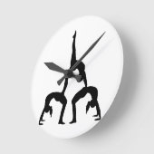 曲芸 ラウンド壁時計 (傾斜)