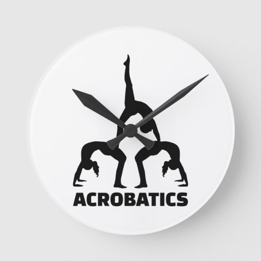 曲芸 ラウンド壁時計 (正面)