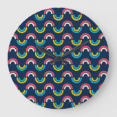 曲虹 ラージ壁時計 (正面)