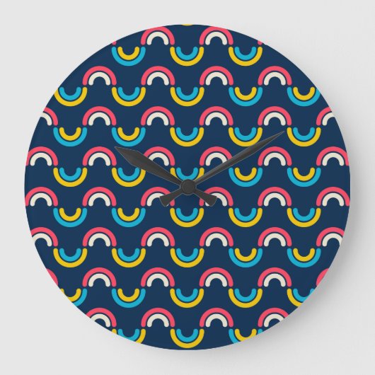 曲虹 ラージ壁時計 (正面)