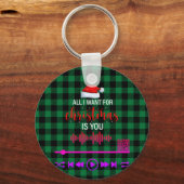 曲KeyChainで包まれたのスキャン キーホルダー (正面)