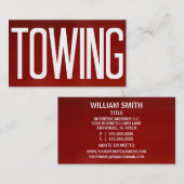 曳航はっきりした赤名刺 名刺 (正面/裏面)