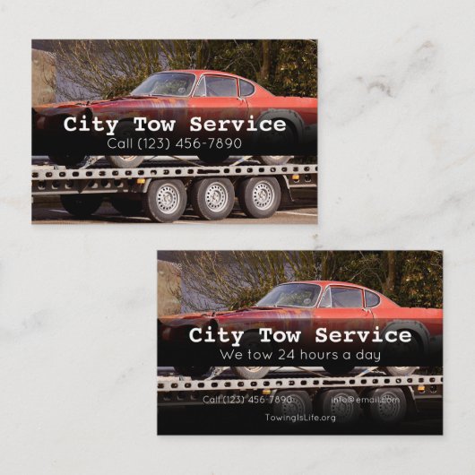 曳航サービス会社の名刺 名刺 (正面/裏面)