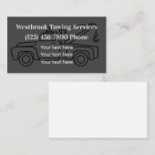 曳航トラックレッカーサービスシンプル 名刺 (正面/裏面)