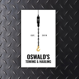 曳航及び運搬 名刺