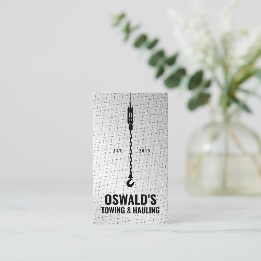 曳航及び運搬 名刺 (スタンド正面)