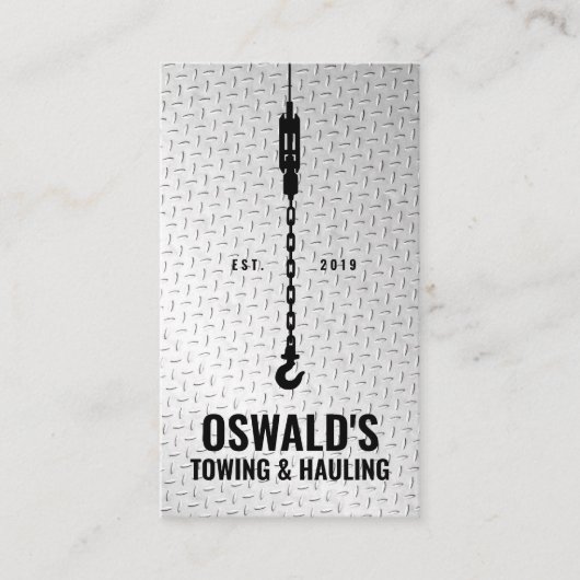 曳航及び運搬 名刺 (正面)