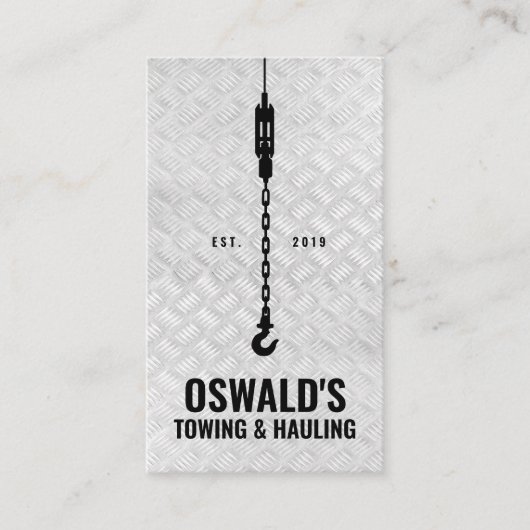 曳航及び運搬 名刺 (正面)