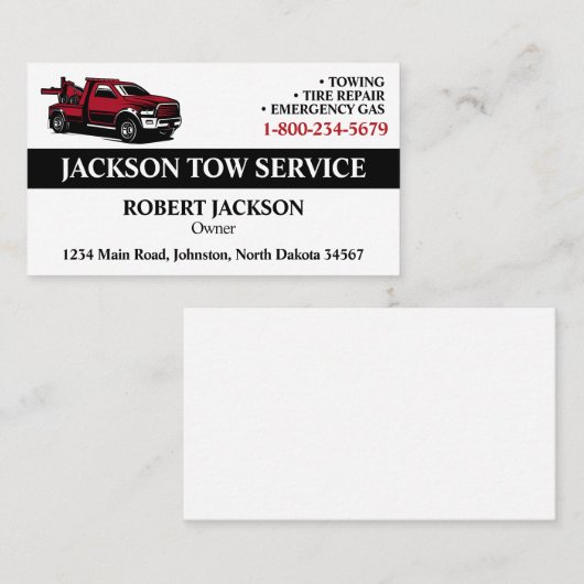 曳航業務 名刺 (正面/裏面)