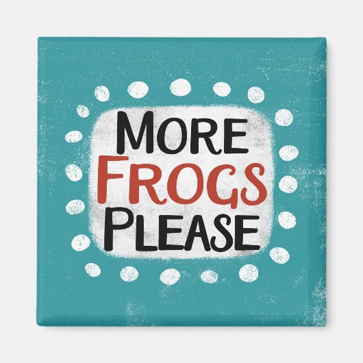 更なるカエル冷蔵庫磁石 マグネット (正面)